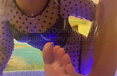 Domina Evgenia - sauna humiliation POV 2